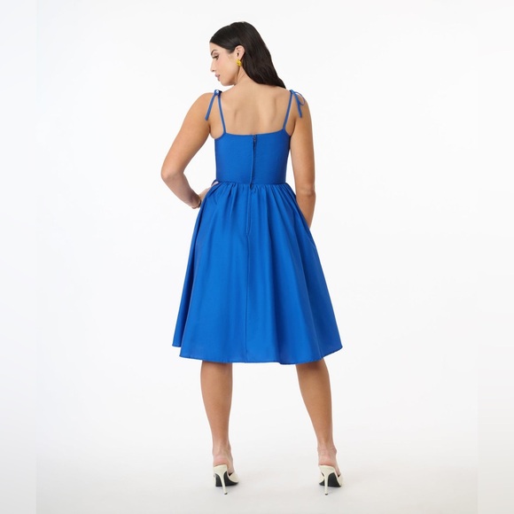 Unique Vintage Royal Blue Sleeveless Cotton Swing Dress, XL, NWT! - Picture 11 of 14